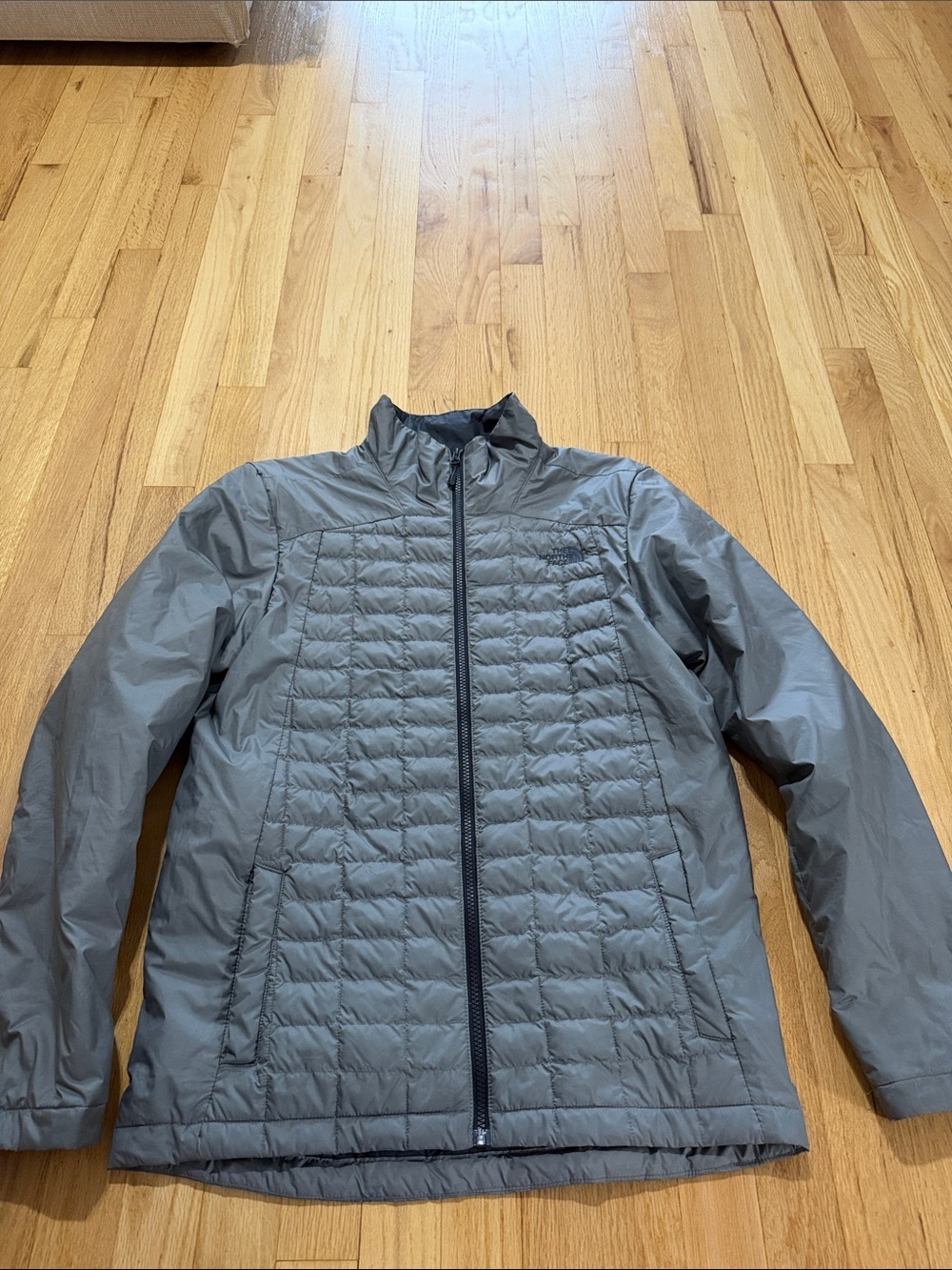 The North Face Gray Thermoball Full Zip Jacket Sz S